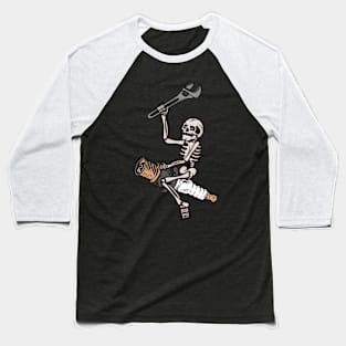 Skull and car Baseball T-Shirt